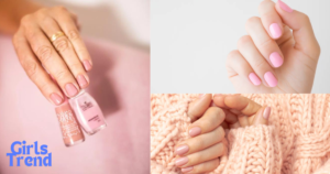 Winter pink nail color