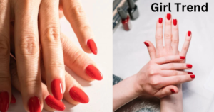 Red color nail paint​