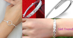 Silver bangle bracelets