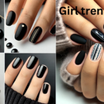 Chic and Simple Black Nail Designs for Short Nails